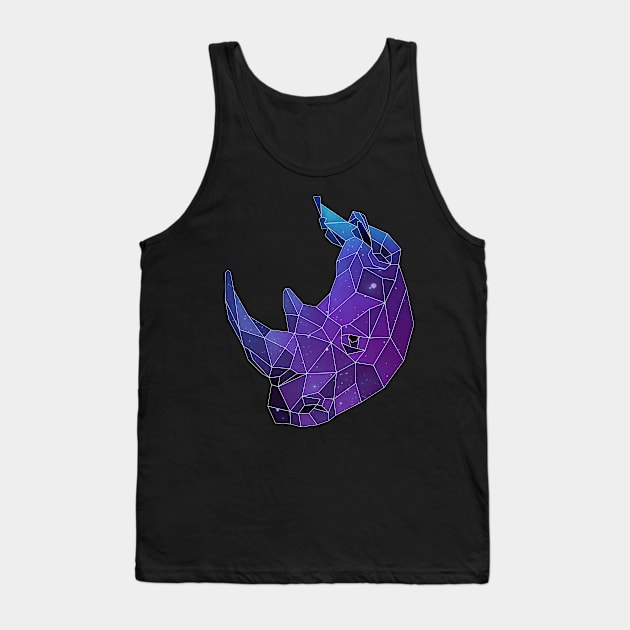 Galaxy Rhino Tank Top by Jay Diloy